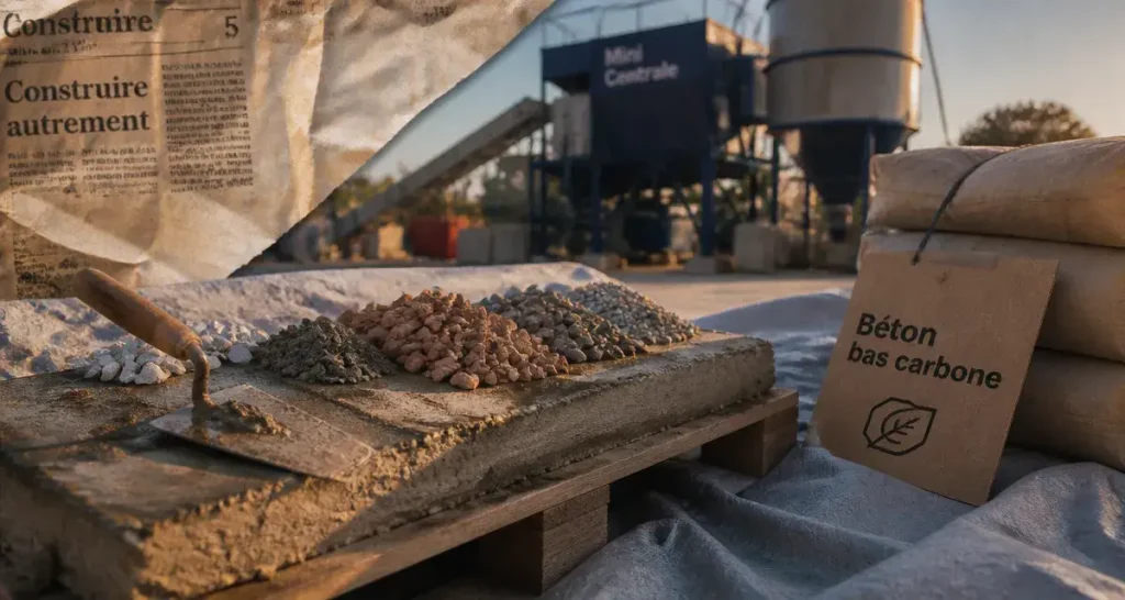 Béton écologique : les solutions bas carbone pour construire durable