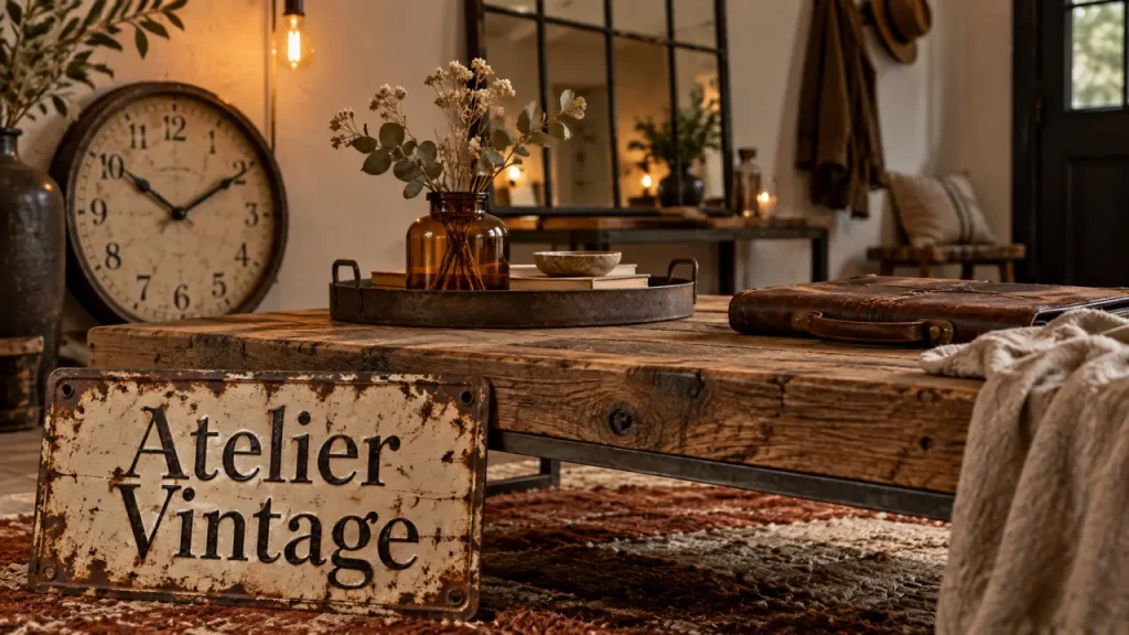 Décoration vintage industrielle : le dosage qui évite l’effet entrepôt