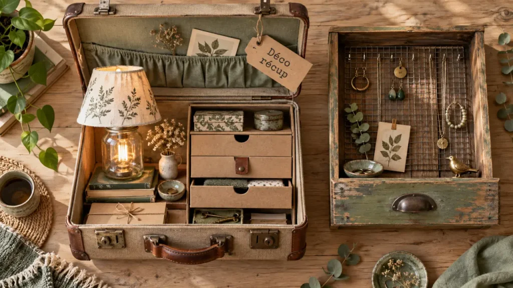 Detourner objet : valise récup en déco pour intérieur