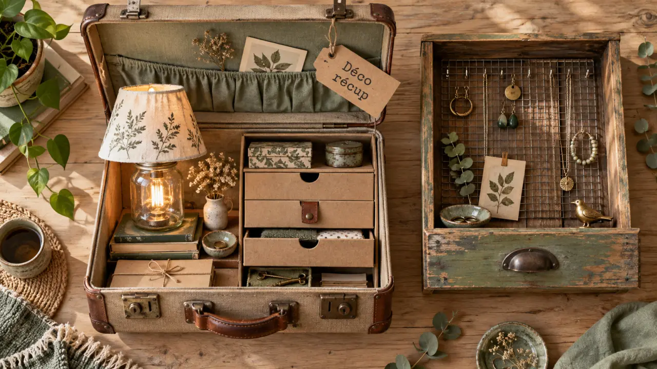 Detourner objet : valise récup en déco pour intérieur