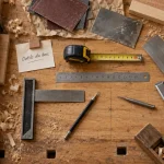 Outil pour le travail du bois : traçage précis et finition en atelier