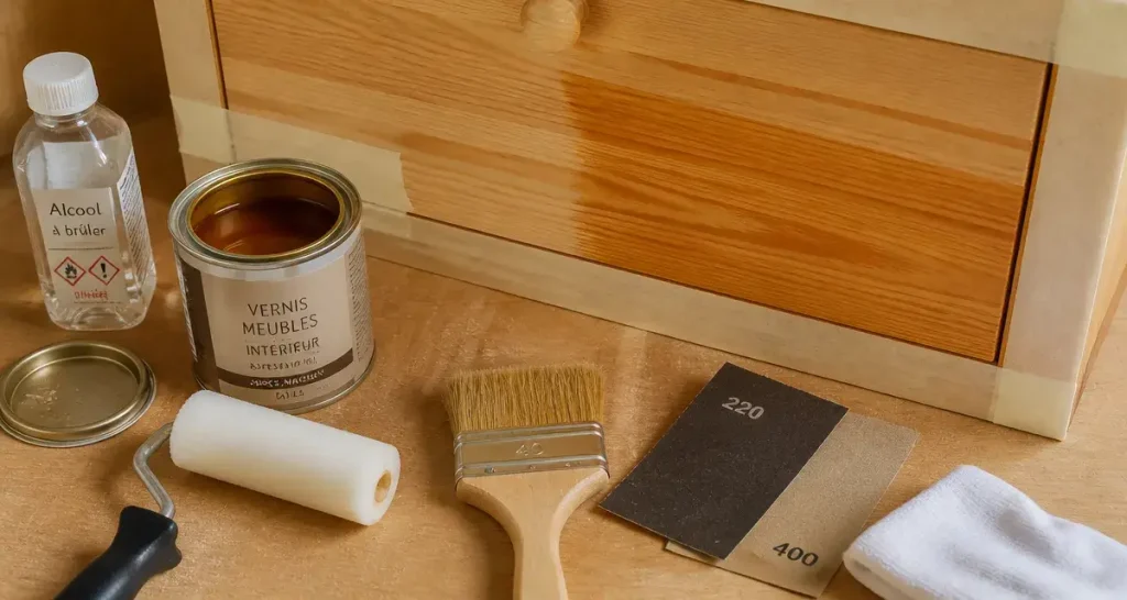 Vernissage d&rsquo;un meuble en bois : 5 étapes pour une finition professionnelle