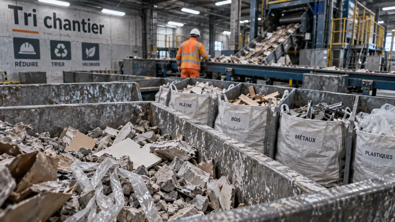 Bati Recyclage collecte et tri des déchets non dangereux en centre de tri