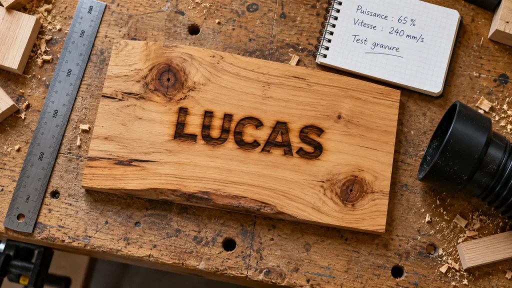 Gravure laser sur bois : le bon fichier ne suffit pas sans le bon support