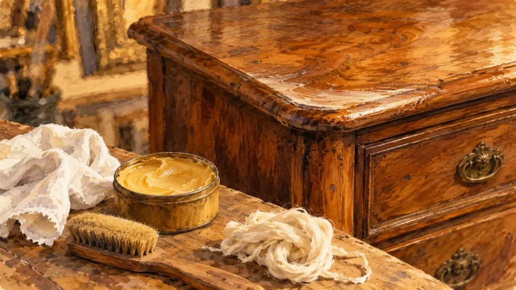 Meuble ciré : la bonne méthode selon le support et le nombre de couches